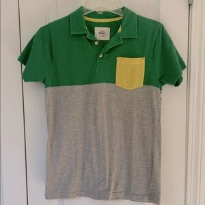 Mini Boden boys colorblock polo short 11-12 14